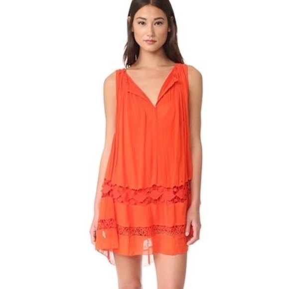 Free People Dresses & Skirts - Free People orange tunic dress